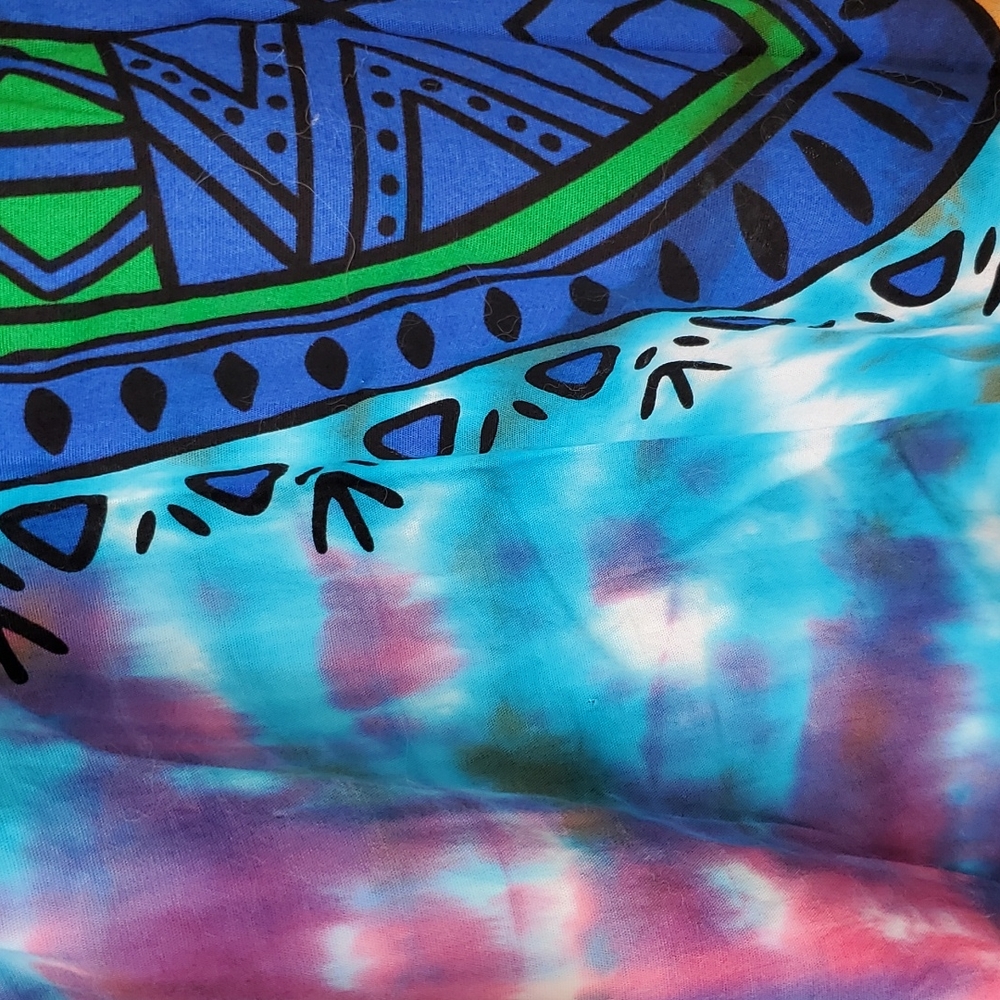 Casual Tie Dye Cotton Dashiki - Picture 5 of 9